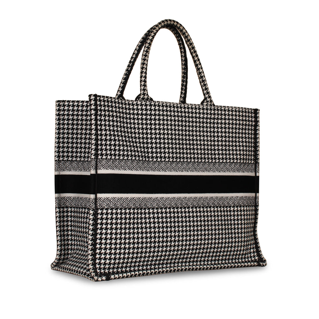 Dior Large Dior Book Tote -  Houndstooth