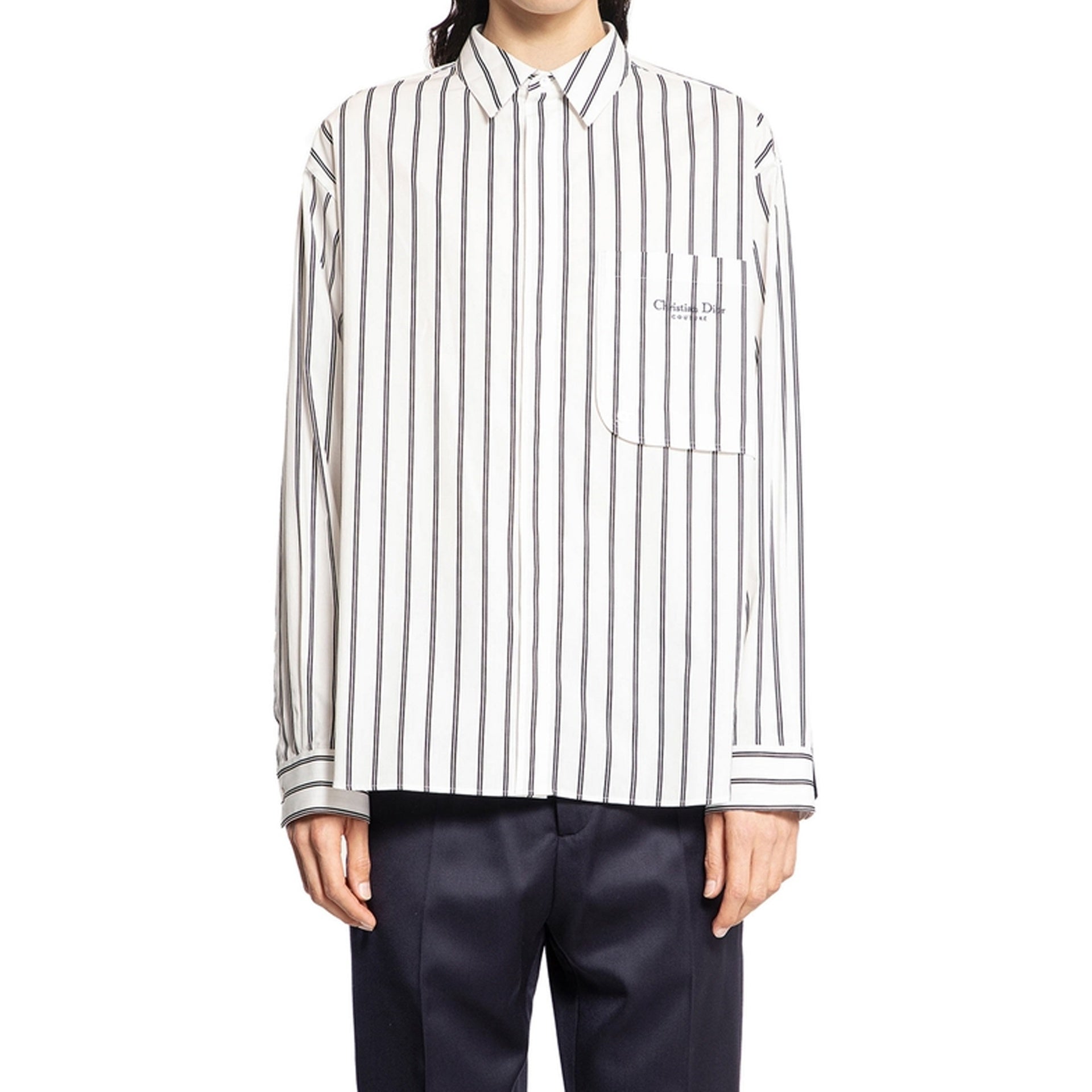 DIOR Cotton Striped Shirt for Men