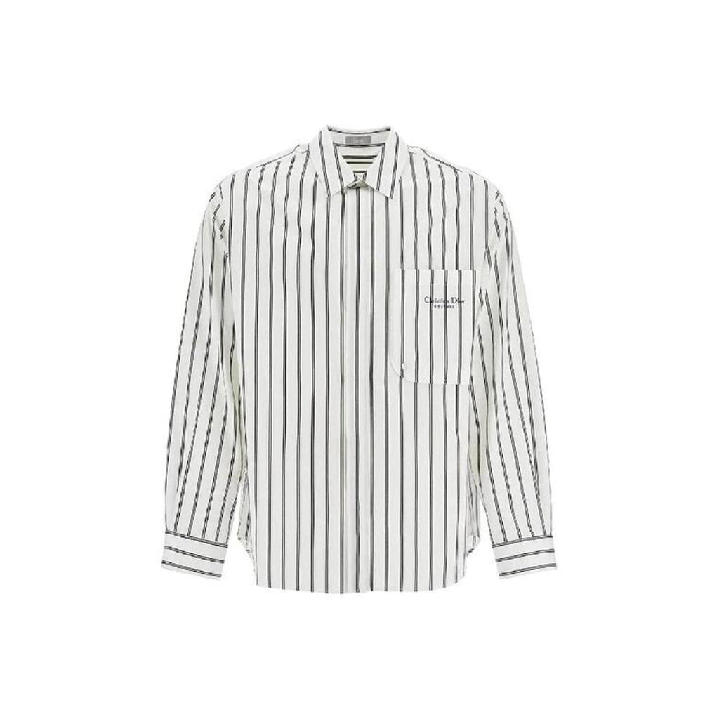 DIOR Cotton Striped Shirt for Men