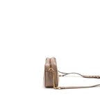 Gucci Small GG Marmont Camera Bag Matelasse Chevron Leather Pink GHW