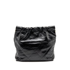 Chanel Small 22 Bag Shiny Calfskin Black GHW (microchip)
