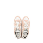 Chanel Size 37.5 CC Logo Sneakers Cotton Light Pink/White