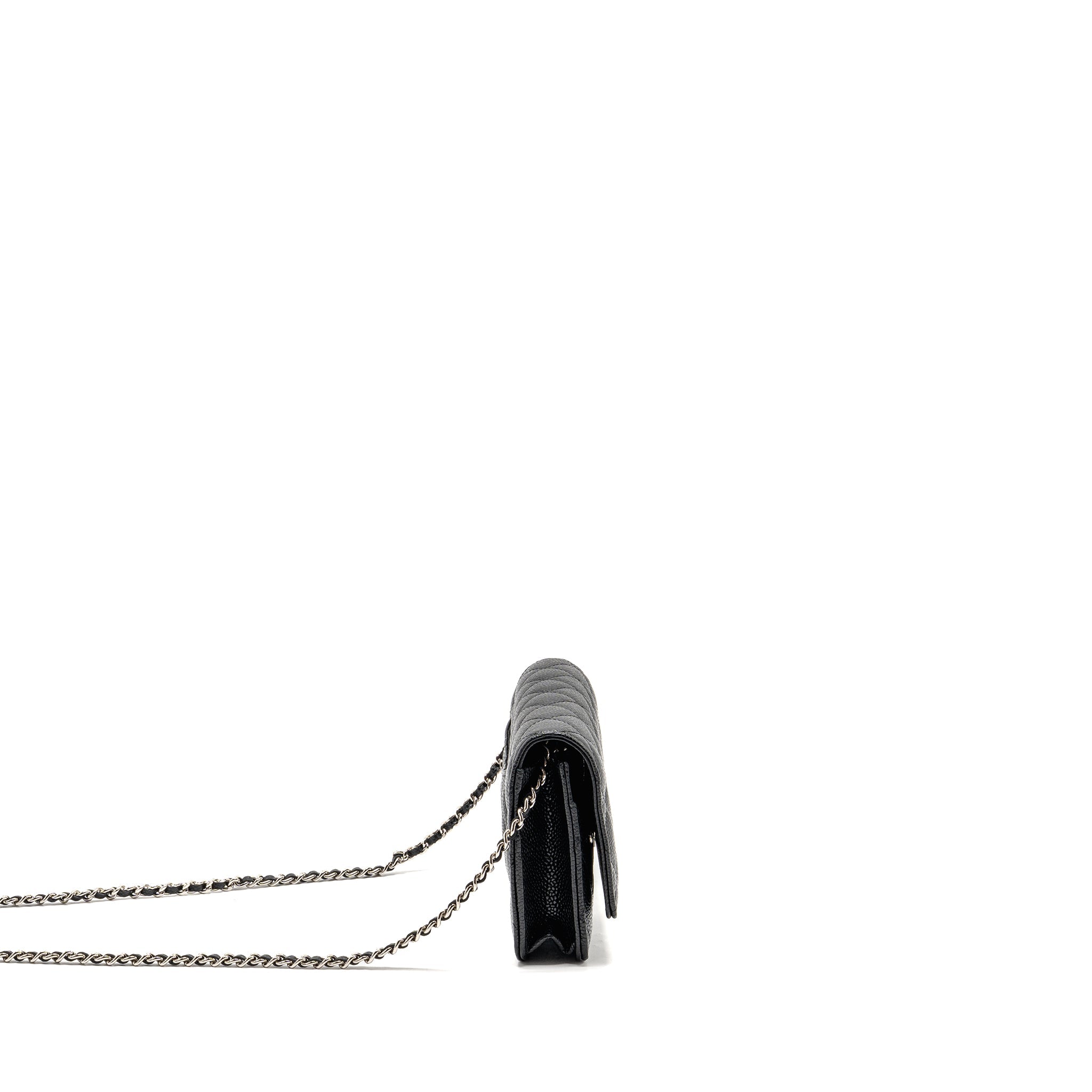 Chanel Classic Wallet on Chain Caviar Black SHW