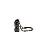 Chanel Small Gabrielle Hobo Bag Aged Calfskin Black Multicolour Hardware
