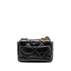 Chanel Small 19 Bag Shiny Lambskin Black Multicolour Hardware