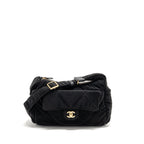 Chanel 24N Ski Series Coconeige Shoulder Bag Nylon Black GHW(microchip)