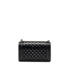 Chanel Medium Boy Bag Lambskin Black Ruthenium SHW