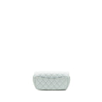 Chanel Sunglasses Case Clutch with Chain Caviar Light Blue SHW
