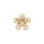 Chanel CC Flower Star Brooch Pearl/Crystal Light Gold Tone