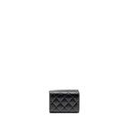 Chanel Small Compact Wallet Caviar Black SHW (microchip)