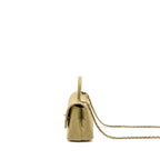 Chanel Mini Coco Handle Caviar Light Green LGHW (Microchip)