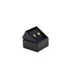 Chanel mini round CC logo earrings gold tone