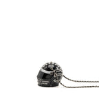 Chanel Monte Carlo Helmet Minaudiere Clutch Bag Plexi/Strass Black/White SHW (Microchip)