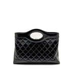 Chanel medium 31 bag shiny lambskin Black LGHW (microchip)
