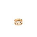 Chanel size 53 coco crush ring small model beige gold