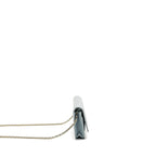 Chanel Boy Wallet on Chain Patent Calfskin Iridescent Light Blue LGHW