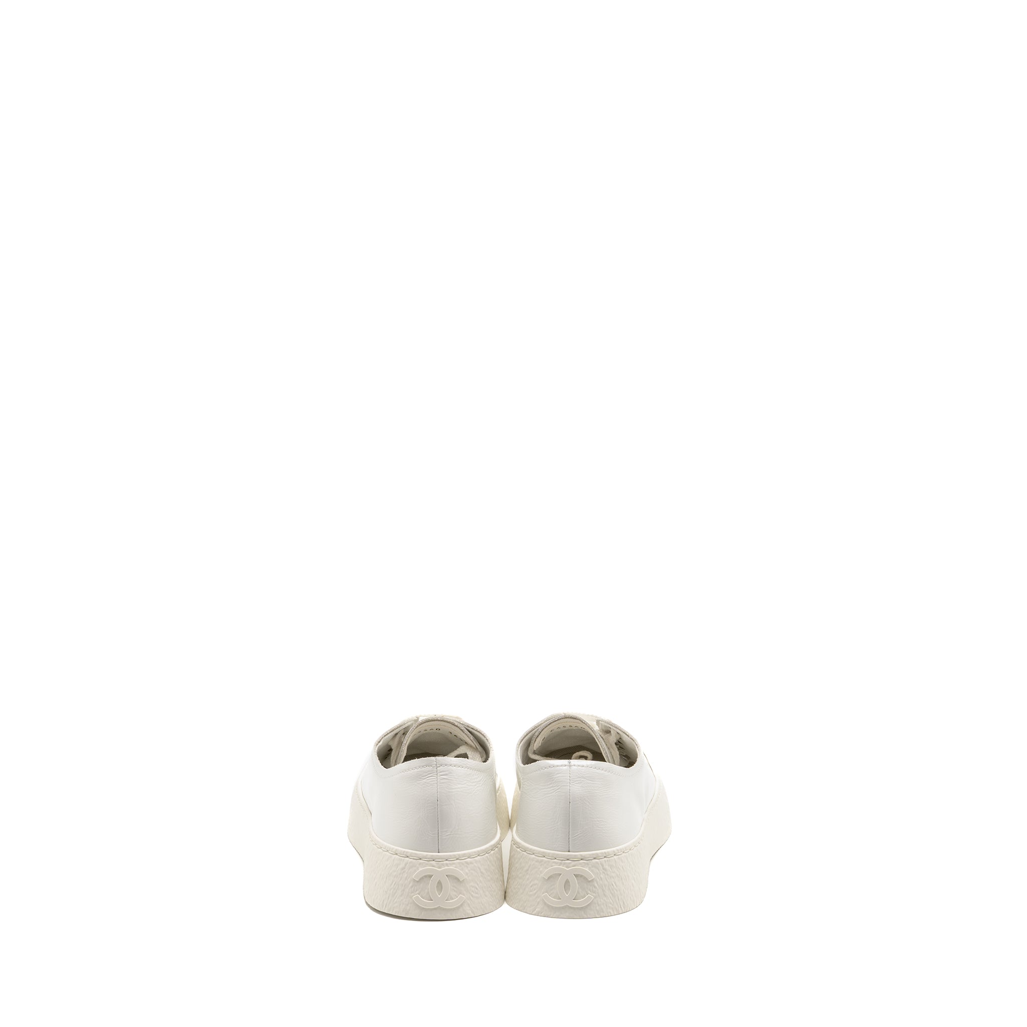 Chanel size 36.5 sneakers calfskin white LGHW