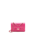 Chanel Small Classic Double Flap Bag Caviar Pink LGHW (Microchip)