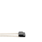 Chanel Card Holder with Maxi Pearls Chain Lambskin Black LGHW