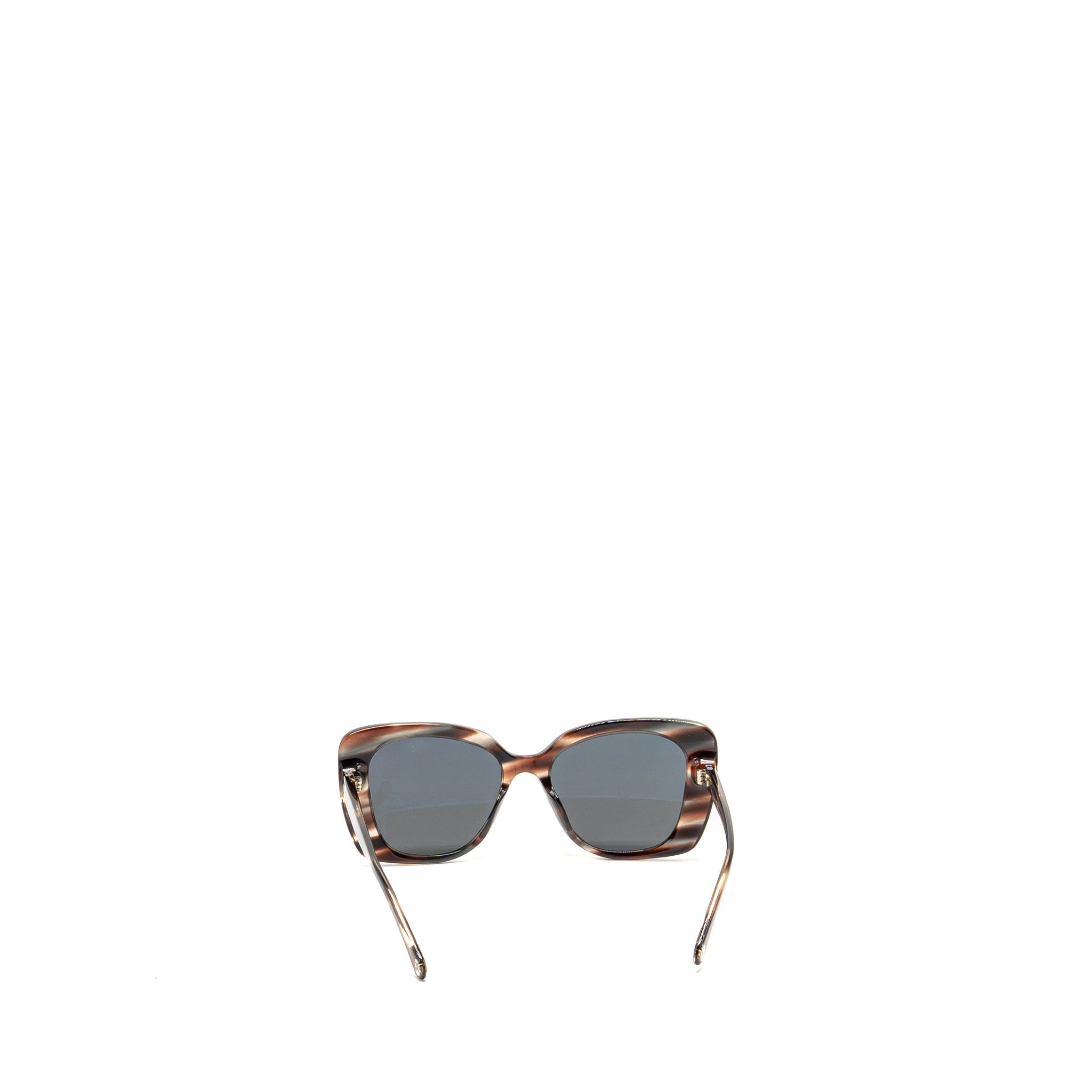 Chanel Rectangle Sunglasses Acetate Black Polar Grey Gradient LGHW A71533