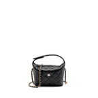 Chanel 25c Quilted Hobo Bag Caviar Black LGHW (microchip)
