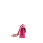 Chanel Small Classic Double Flap Bag Caviar Pink LGHW (Microchip)