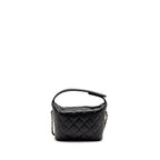 Chanel 25c Quilted Hobo Bag Caviar Black LGHW (microchip)