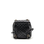 Chanel Large Duma Backpack Calfskin Black LGHW (microchip)