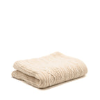 Chanel CC Logo Sock Slipper&Blanket Travel Set Cashmere Cream Knit