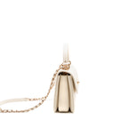 Chanel Top Handle Trendy CC Flap Bag Lambskin White RGHW (microchip)
