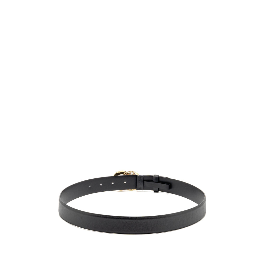 Chanel Size 80 Detailed CC Belt Leather/Crystal LGHW