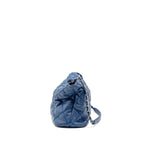Chanel Hobo Shoulder Bag calfskin Blue SHW
