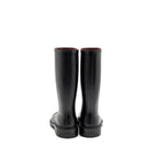 Chanel Size 39 25B High Boots Caoutchouc Black
