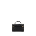 Chanel 25P CC top handle Vanity bag caviar black LGHW (microchip)