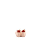 Chanel Size 36 24C Mary Janes Ballet Flats Lambskin Light Pink/Black and Logo Leg Warmers Cotton Light Pink (Sell in a set)