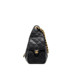 Chanel Small 25 Bag caviar black GHW (microchip)