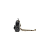 Chanel Mini backpack / crossbody bag caviar black LGHW (microchip)