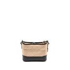 Chanel Small Gabrielle Hobo Bag Aged Calfskin Beige/Black Multicoloured Hardware
