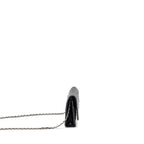 Chanel classic wallet on chain caviar black SHW (microchip)