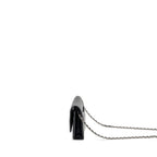 Chanel classic wallet on chain caviar black SHW (microchip)