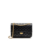 Chanel Large 2.55 Reissue Flap Bag Aged Calfskin Black GHW