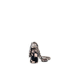 Chanel Mirror Charm Single Flap Bag Fabric Black/Pink SHW