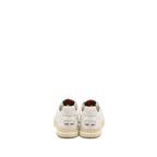 Gucci Size 37.5 Re-Web Trainer GG Supreme Canvas/Leather Beige/White