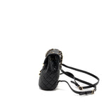Chanel Quilted Mini Backpack Caviar Black LGHW (Microchip)