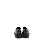 Chanel 23A Size 37 Qulited CC Platform Loafers Black LGHW