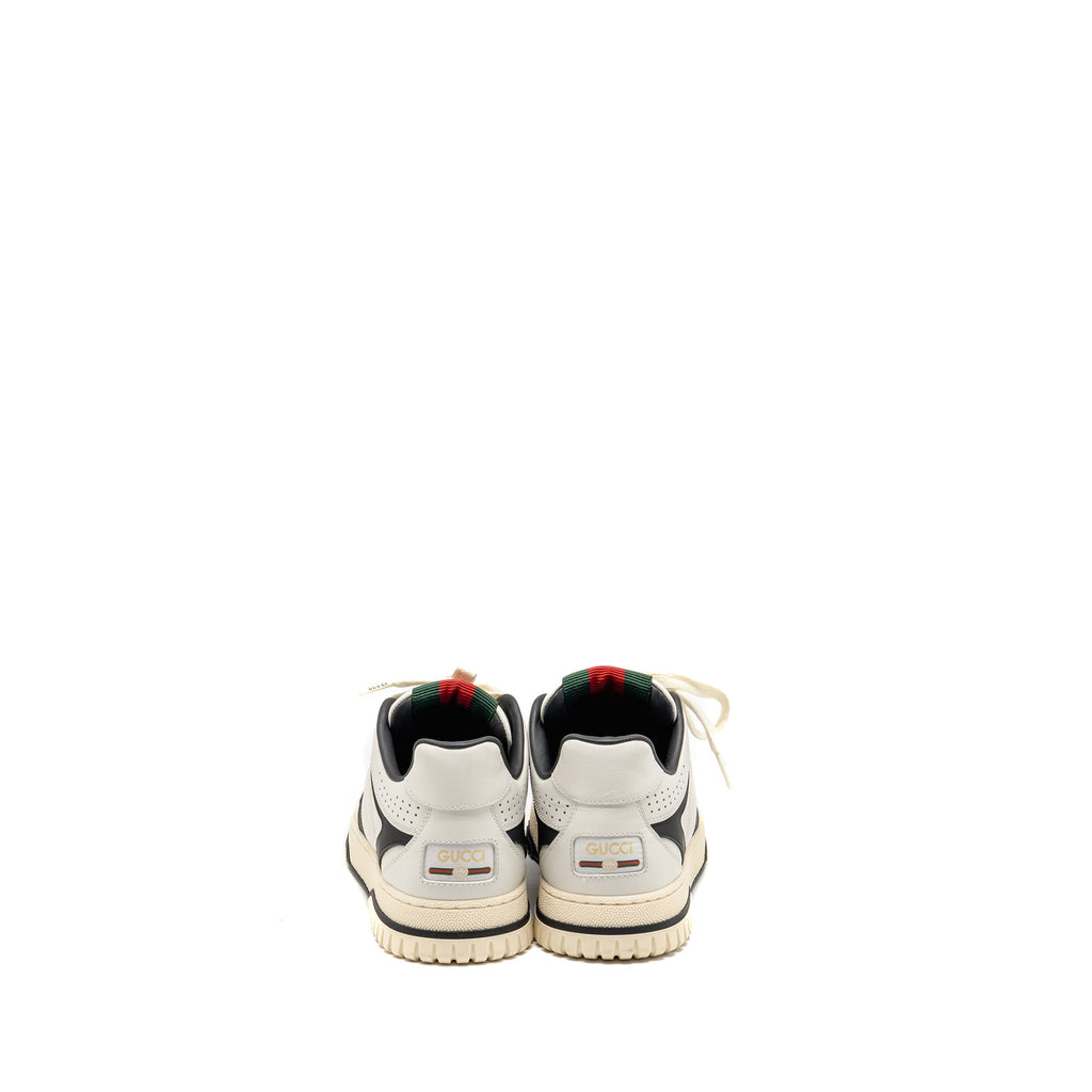 Gucci Size 37 Re-Web Sneakers Leather White/Black