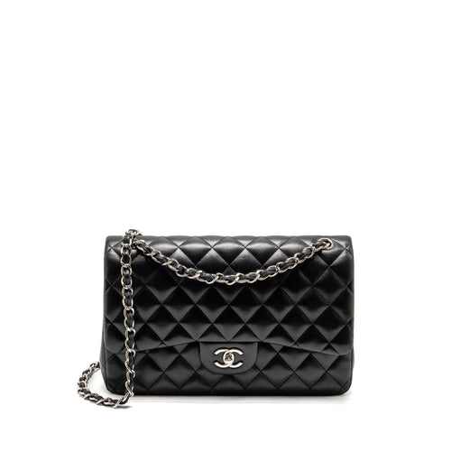 Chanel Jumbo Classic Double Flap Bag Lambskin Black SHW