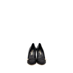 Chanel Size 36 CC Pearl Pumps Leather/Grosgrain Black