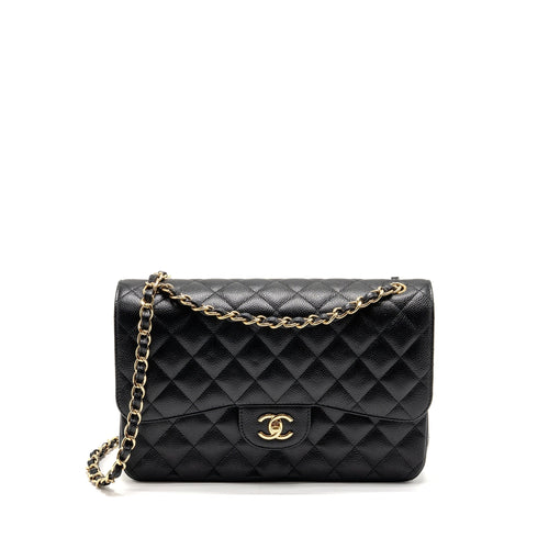 Chanel Jumbo Classic Double Flap Bag Caviar Black GHW