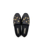 Chanel Size 38 Espadrilles Lambskin/Grosgrain Black GHW